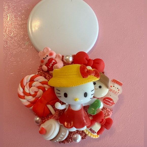 Jewelry - HELLO KITTY Mirror with handmade decodem inspired by new hello kitty